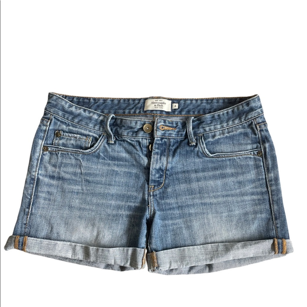 Abercrombie & Fitch cuffed jean shorts, size 4.